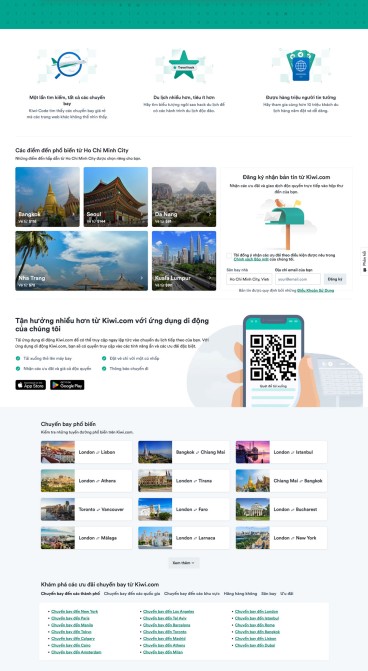 THIẾT KẾ WEBSITE KIWI - TÌM CHUYẾN BAY GIÁ RẺ HƠN