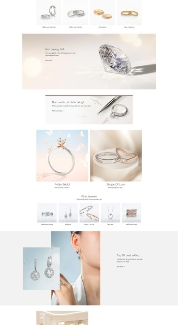 THIẾT KẾ WEBSITE TIERRA DIAMOND