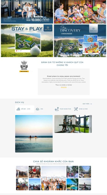 Thiết kế website du lịch Bliss Hoi An Beach Resort