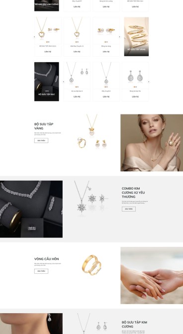 HIẾT KẾ WEBSITE TRANG SỨC CAO CẤP HOÀN HUẾ 20 NĂM