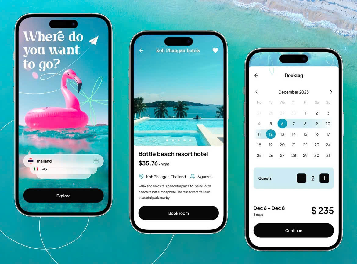 Thiết Kế App đặt phòng khách sạn - Xu hướng thời đại