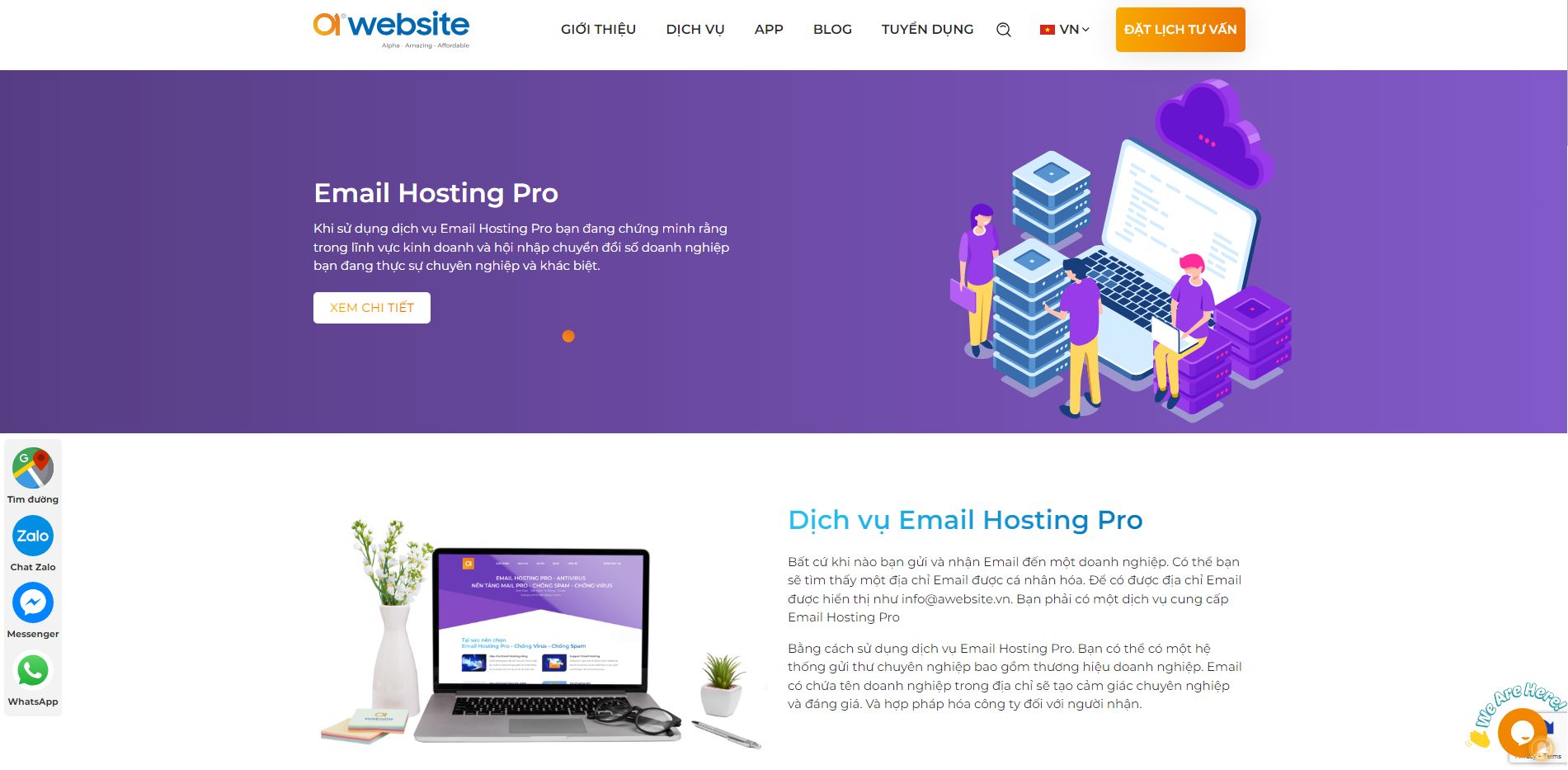 dịch vụ email hosting