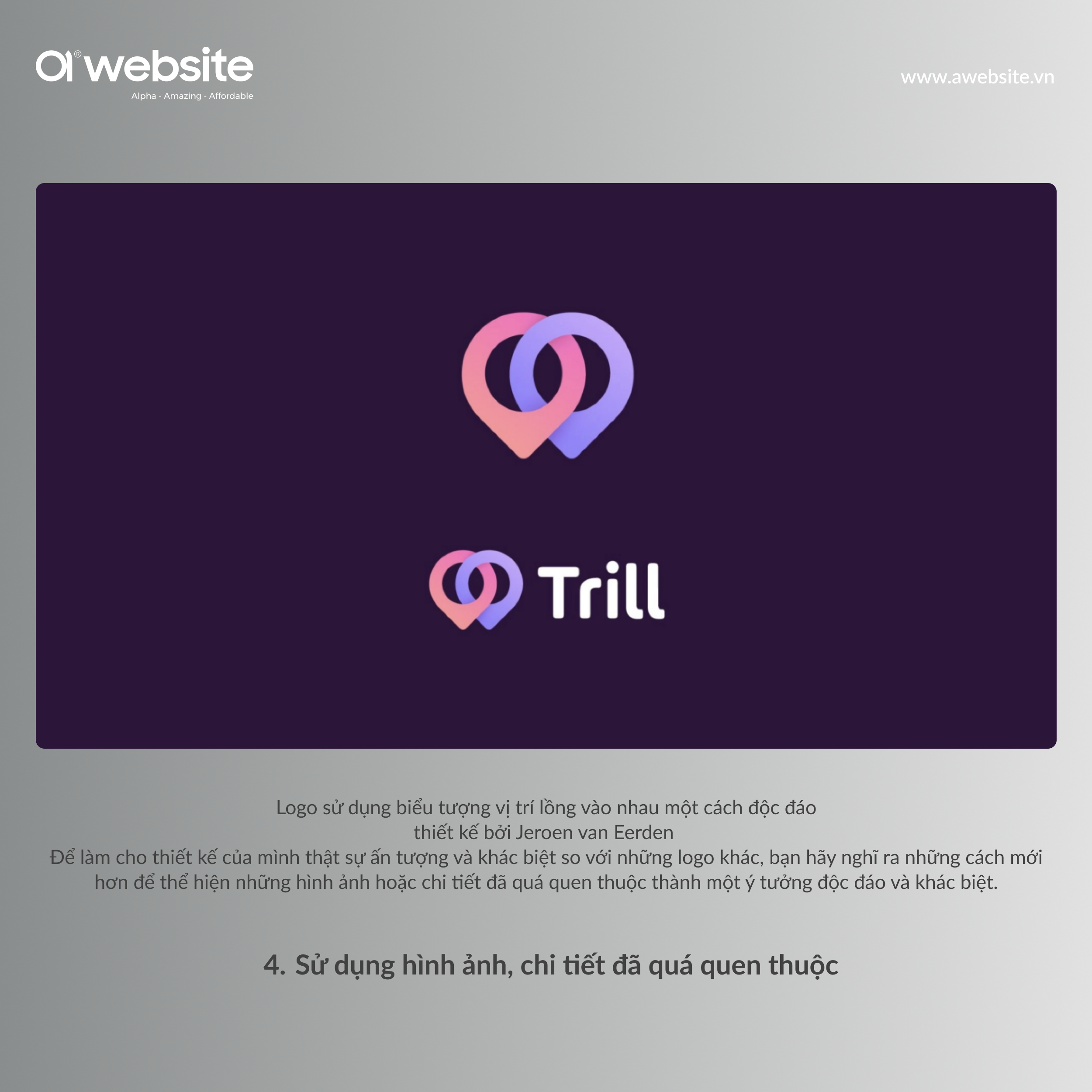 Logo sử dụng hình ảnh quen thuộc