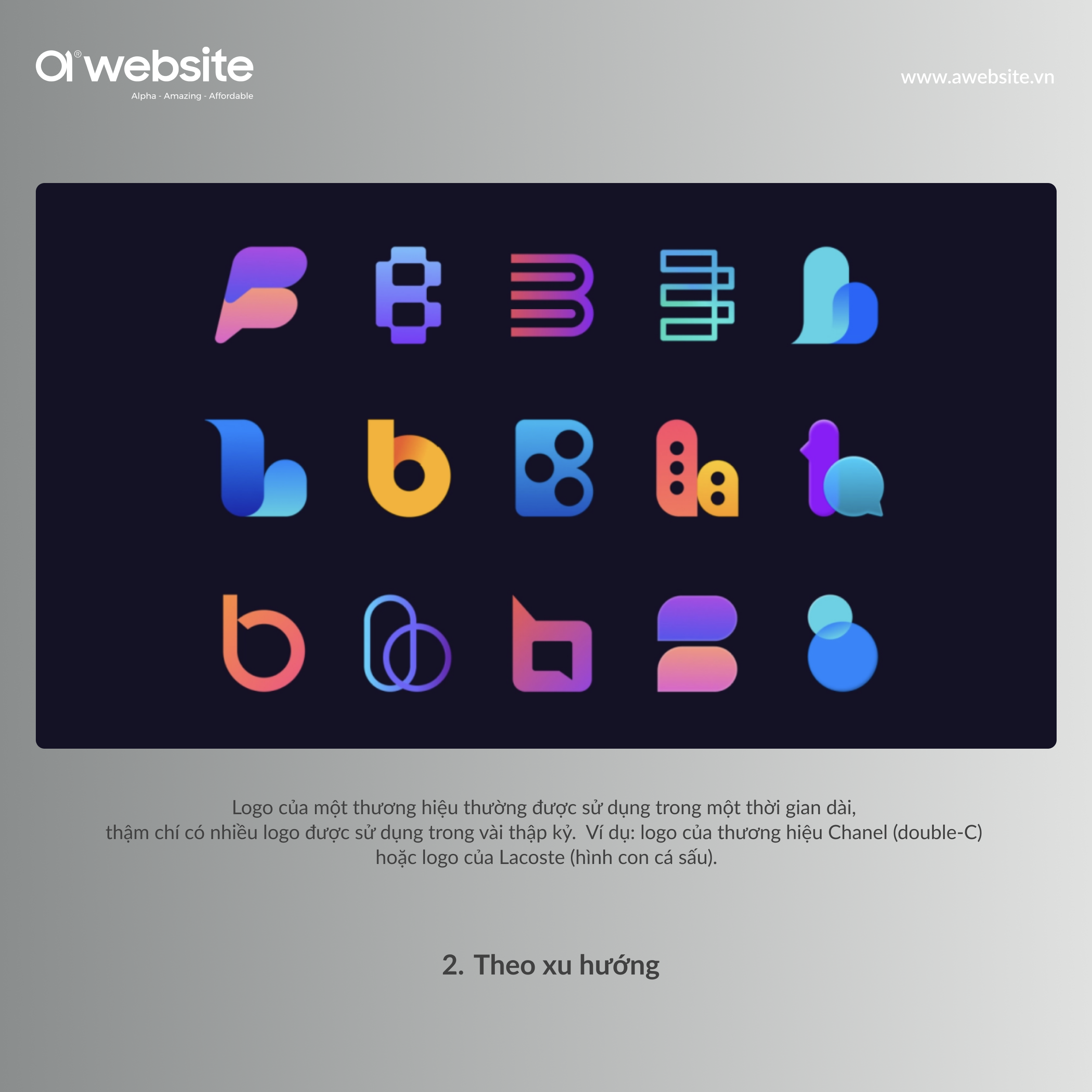 Logo theo xu hướng