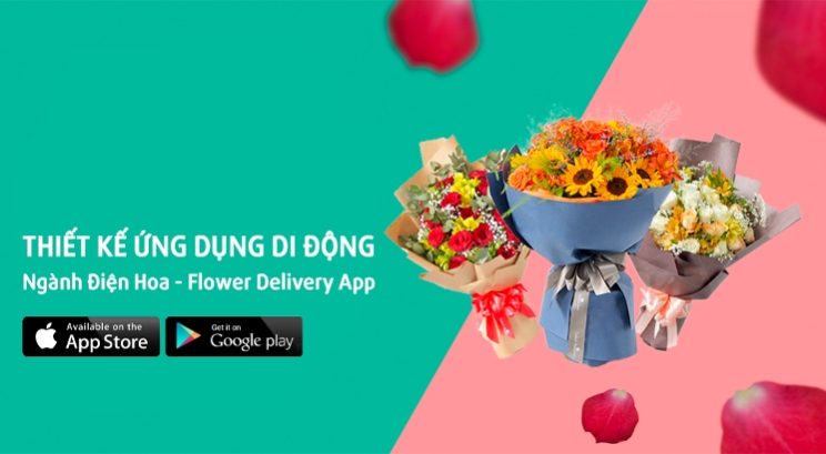 Thiết kế ứng dụng di động ngành điện hoa - Flower delivery app