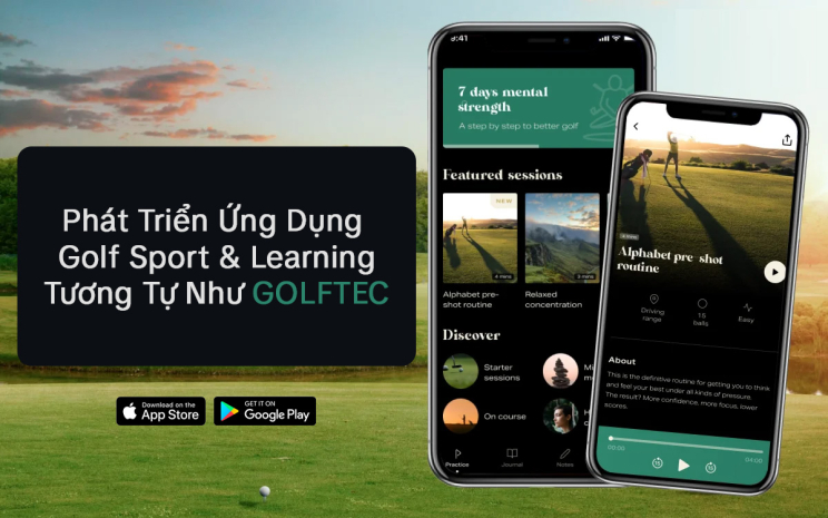 Phát triển ứng dụng Golf Sport & Learning tương tự như GOLFTEC